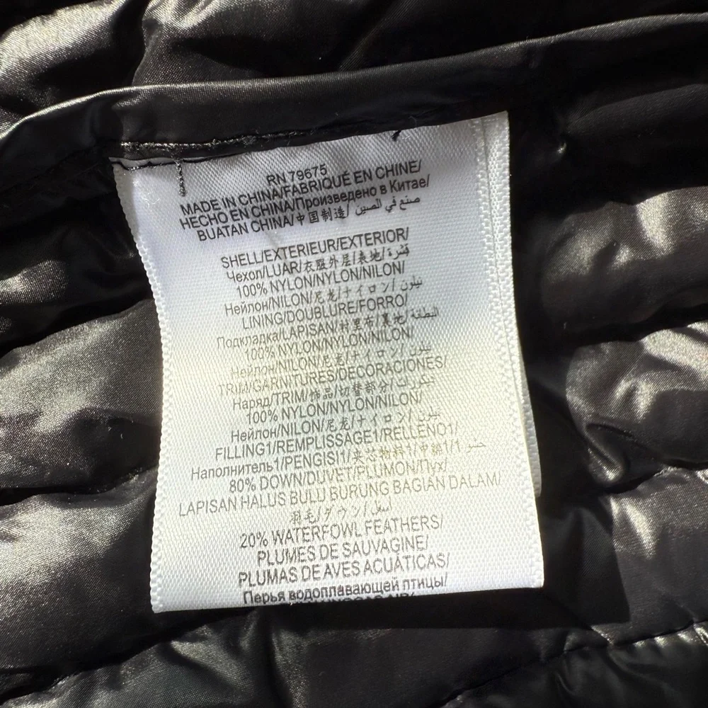 BCBGeneration Ultra Light Weight packable down Jacket Size Large